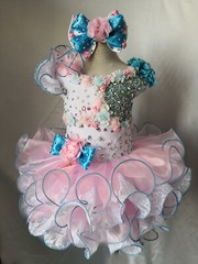Jenniferwu Baby Girls Pageant Lace Dresses Toddler Formal Party Tulle Dresses