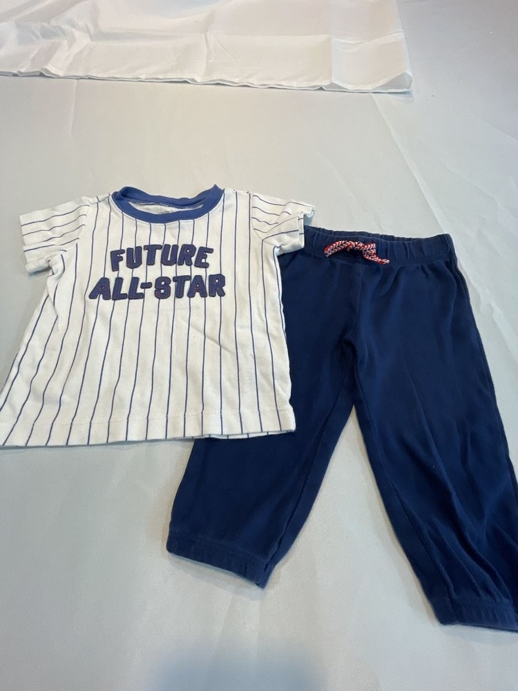 Carter’s Baby Boy ‘Future All-Star’ Baseball T-Shirt & Jogger Pants 2-Piece Set