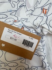 Angel Dear Sea Life Polo Boy Shortie Romper Bamboo 6 12 Mo NWT Whale Summer