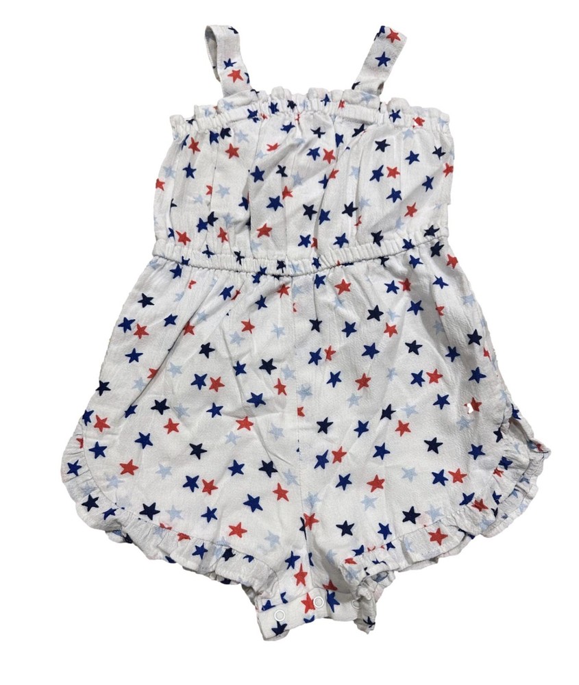Toddler Girls’ Star Romper – Cat & Jack White 3T
