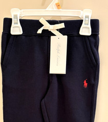 Polo Ralph Lauren Baby Boys Fleece Joggers Pants Size 12 M Navy $45
