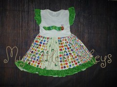 NEW Boutique Eric Carle Very Hungry Caterpillar Girls Ruffle Twirl Dress