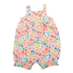 Carter’s Baby Girls Multicolor Floral Ruffle Sleeveless Romper