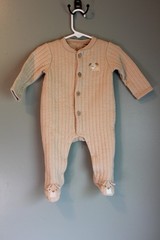 Duck Duck Goose Baby Boy 6-9M One Piece Footie Pajamas Tan Dog