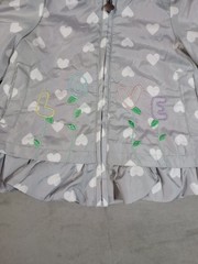 London Fog Baby Gir Infants 12M Months Gray White Puffer Hooded Insulated Jacket