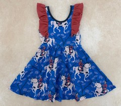 RAGS x Disney Mulan Ruffle Twirl Dress Size 3/4 3T 4T