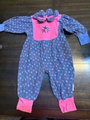 90s Vintage Gymboree Infant Purple & Pink Flowers ￼
