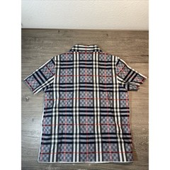 Burberry Boy’s Herbie Button-Down Shirt Light Blue Check Size 4T