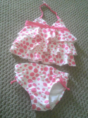 Greendog Macy’s 2 Piece set: Tankini Top & Lined Brief Style Bottoms 12 mos. NEW