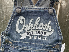 Oshkosh B’gosh Baby Boys Denim Overalls Blue Size 9 – 12 Months Spell OUT NWT