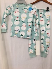 NWT Carter’s Blue Snowman Pajamas Set Toddler Baby Cotton Christmas many sizes