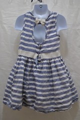 Clothing Kids Dress by Tahari Size 6 Blue and white in color RN 59478