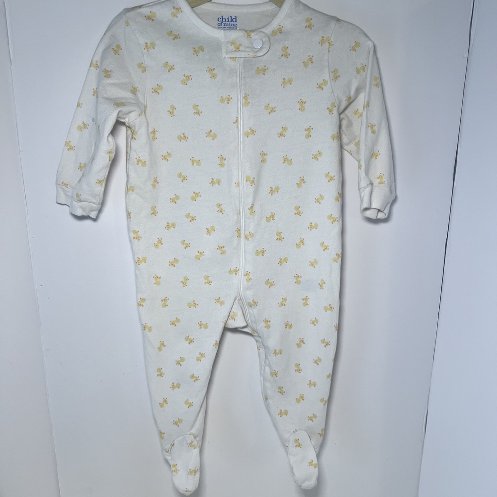 Vintage Carters Rubber Duck Zip Up Footie One Piece – Cottagecore Gender Neutral