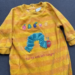 Carter’s Vintage The Very Hungry Caterpillar 3-6 Months Stripe Velour Romper