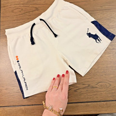 3-4 Years Ralph Laurel Polo Shirt Shorts Boy Set White Outfit Casual Golf Child