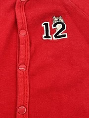 Simply Basic Baby Bodysuit 12M Red Bulldog 12 Y2K Era Vintage Kmart Classic