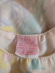 VTG Basic Editions 1 Piece Romper Sleeveless Size 3-6 Month Pastel Soft Girl Y2K