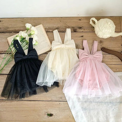 Infant Baby Girl Tutu Skirt Dress Big Bow Birthday Newborn Tulle Jumper Bodysuit