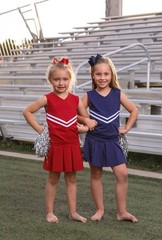 NEW NWT Trotter Street Kids Cheer Cheerleading Outfit Uniform Red Size 2T