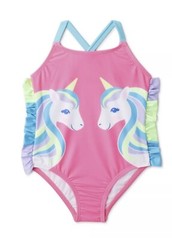 Wonder Nation Baby Toddler Girl Unicorn One-Piece Swimsuit 18M NWT Swim Bathing