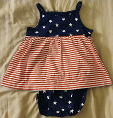 CARTER’S RED*WHITE & BLUE/STARS & STRIPES OUTFIT/ROMPER-SIZE 18 MONTHS-NEW