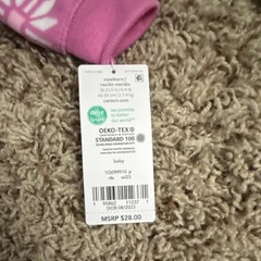 Carter’s 4pc Lot Hooded Footed Coverall, Footed Sleepers + Hat