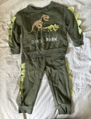 Max & Marcus Toddler Dino Park Sweatsuit Green Size 2T Pants and Sweatshirt