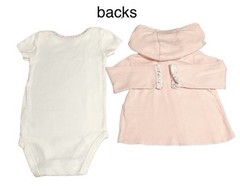 *CARTER’S 2pc.Outfit Bodysuit w/Hooded Jacket Solid & Floral Baby Girl Size 9m