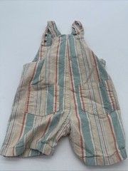 Unbranded Overall Youth Girl 24M Button Striped Multicolor..#28036