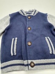 Baby B’Gosh Blue & Gray Infant Button Down Sweater Size 9 Months