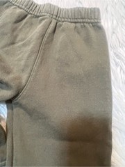 Garanimals Toddler Boys Size 3T Sweatpants Dark Green Banded Hem Cotton FLAWED