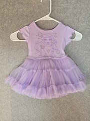 Disney Princess Ariel Tutu Dress Toddler Girls Size 18M Purple Dress.