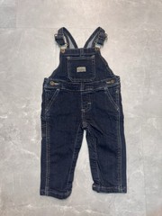 Wrangler Jeans Co Overalls 3-6 Months Dark Wash Baby Infant Unisex Denim