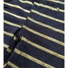 Epic Threads Shorts Toddler Girls 2T Pull On Navy Silver Sparkle Stripe Summer