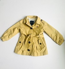 Tommy Hilfiger Toddler Girls Belted Trench Coat Academia Beige Color Size 3T