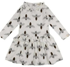 Turtledove London, Girls Jersey All Over Printed Honey Bee Dress age 0-5 years
