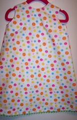 Polka Dot Plisse’ Sundress-Bright Colors-Lime Grn Rick Rack-sz 2T-Easy Care-New