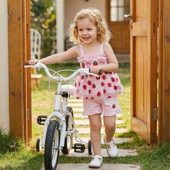 Toddler Baby Girl Summer Outfit Strawberry Bow Embroidered Straps Girls Tops …