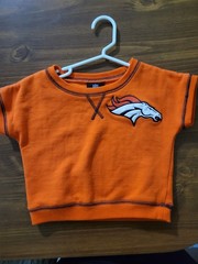 NFL Denver Broncos Team Apparel Kids Fleece Orange Shirt – Size 3T – Gently Used