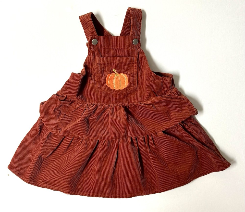 The Childrens Place Burnt Orange Corduroy Pumpkin Jumper 2T