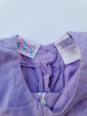 Vtg Y2K 90’s Small Steps Purple Embroidered Flower 2 Piece Dress Ruffle Short 2T