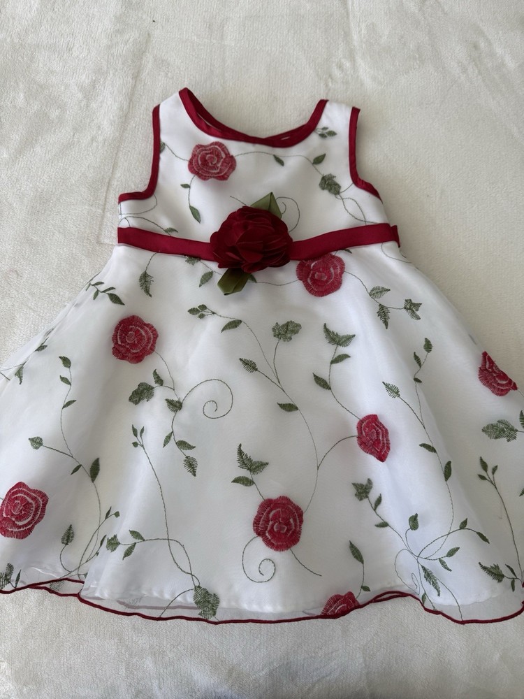 Baby Girl Dress Youngland Perfectly Dressed Size 24 Months Embroidered
