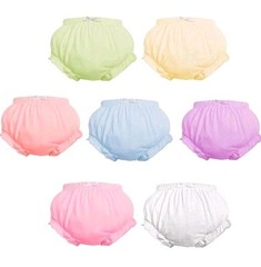 7Pack Diaper Cover – Baby Bloomers,Cotton,Panties for Toddler Girls 18-24 months