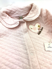 Chickpea Organic One piece Size 6/9m Girls Little Love Footed Feet Collared