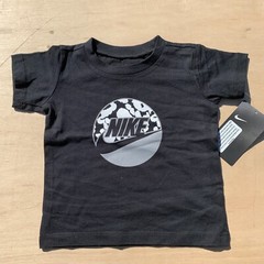 Nike Logo Tee Shirt Black 18 Month New With Tags