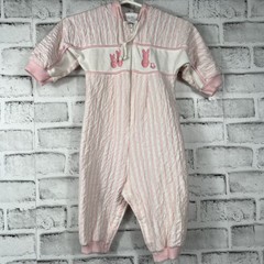 Vintage Baby Dior One Piece Sleeper Hooded 18-20 Lbs 9 Mos.