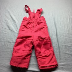 Cherokee Snow Bib Pants Toddler 18 Month – Pink Insulated Ski Adjustable Straps