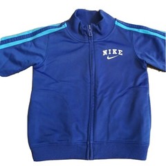 Nike Track Jacket 24 Months Full Zip Blue Toddler Baby Polyester Stripes Cool