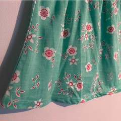 H&M Spring Floral Dress – Light Green with Pink & White Flowers, 2-4 Years