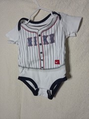 Vintage Looking Nike Baby outfit with snaps, Babeball, Size 3-6 Months